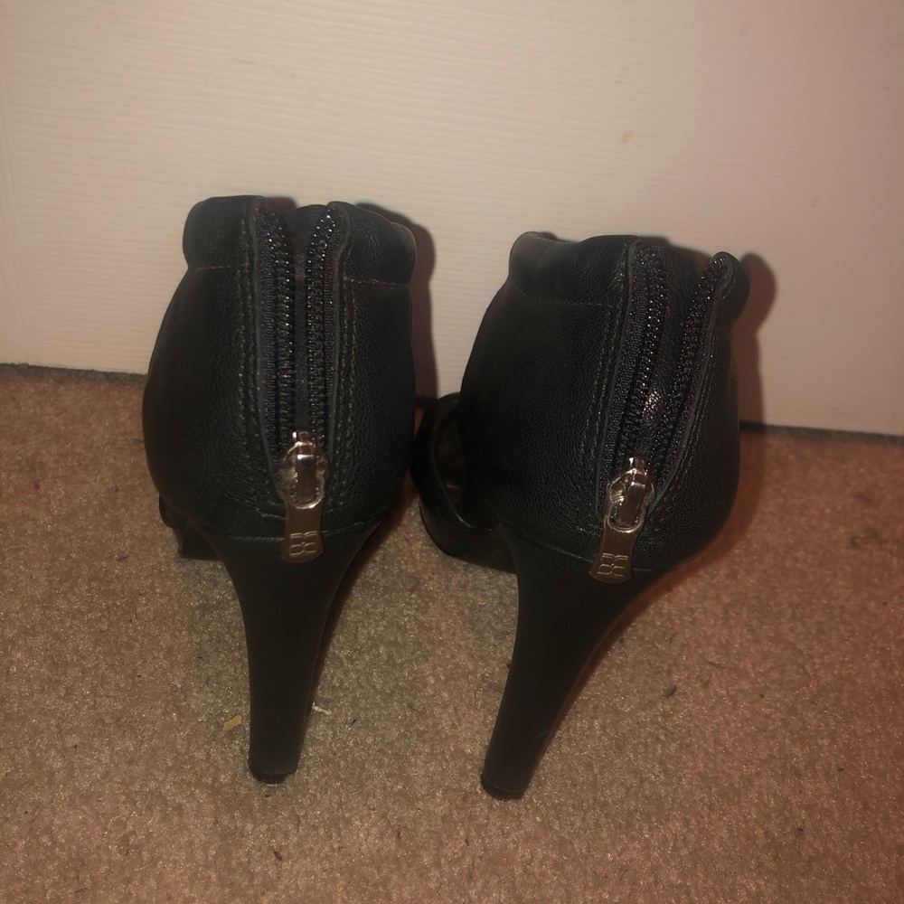 BCBG Max Azria Black Leather Sandals (Size 38) - Picture 2 of 4